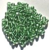 100 6mm Transparent Antique Green Round Glass Beads